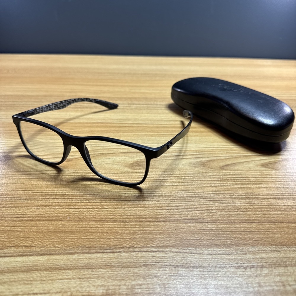 Ray-Ban RB8908 5263 Optic Crystal Grey Carbon Fiber Eyeglasses‎ Frame 55-18-145